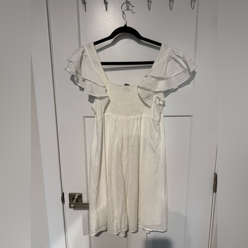Wild Fable White linen babydoll dress - Picture 5 of 5